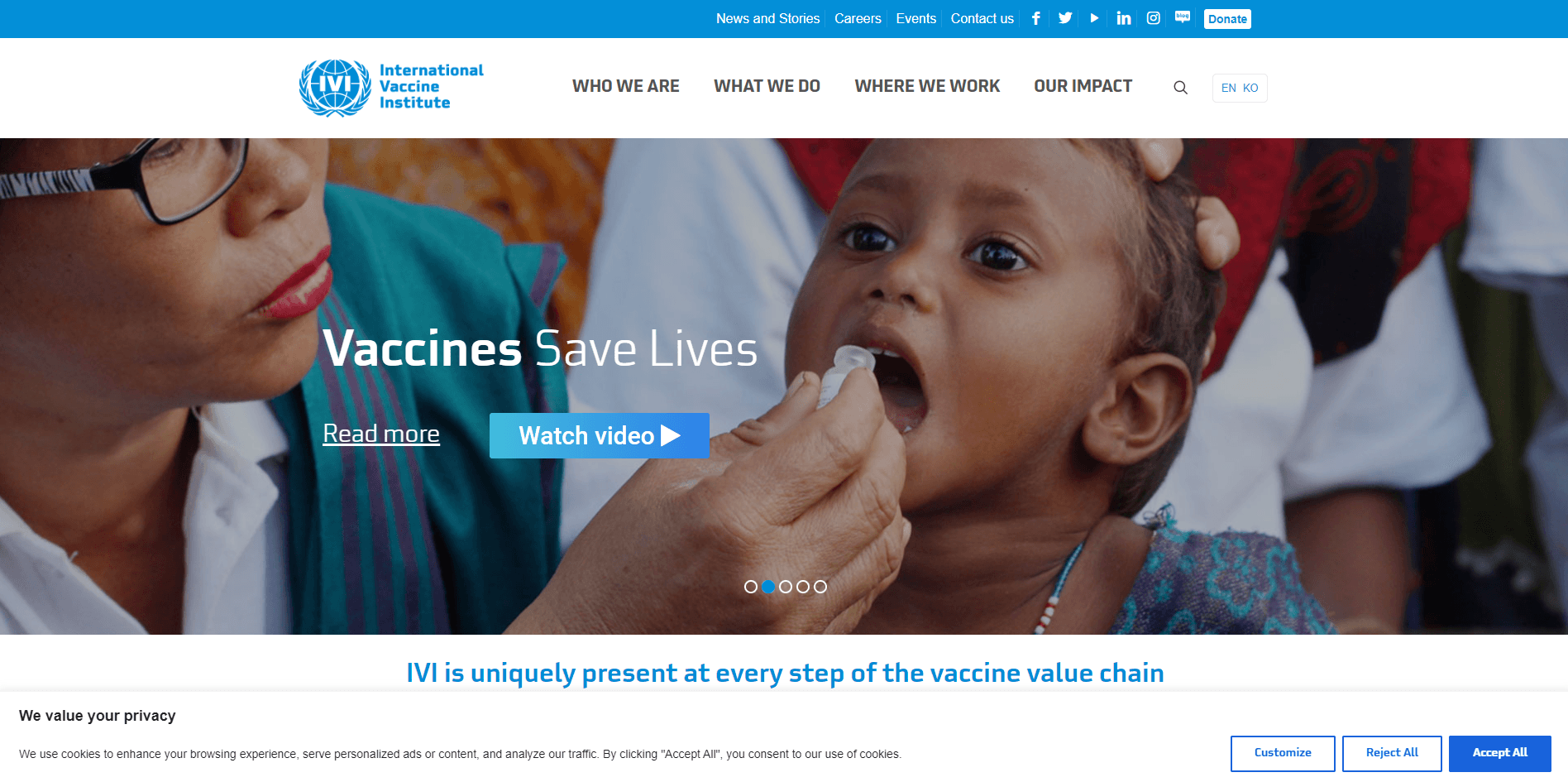 국제백신연구소(IVI) - 프로젝트 이미지