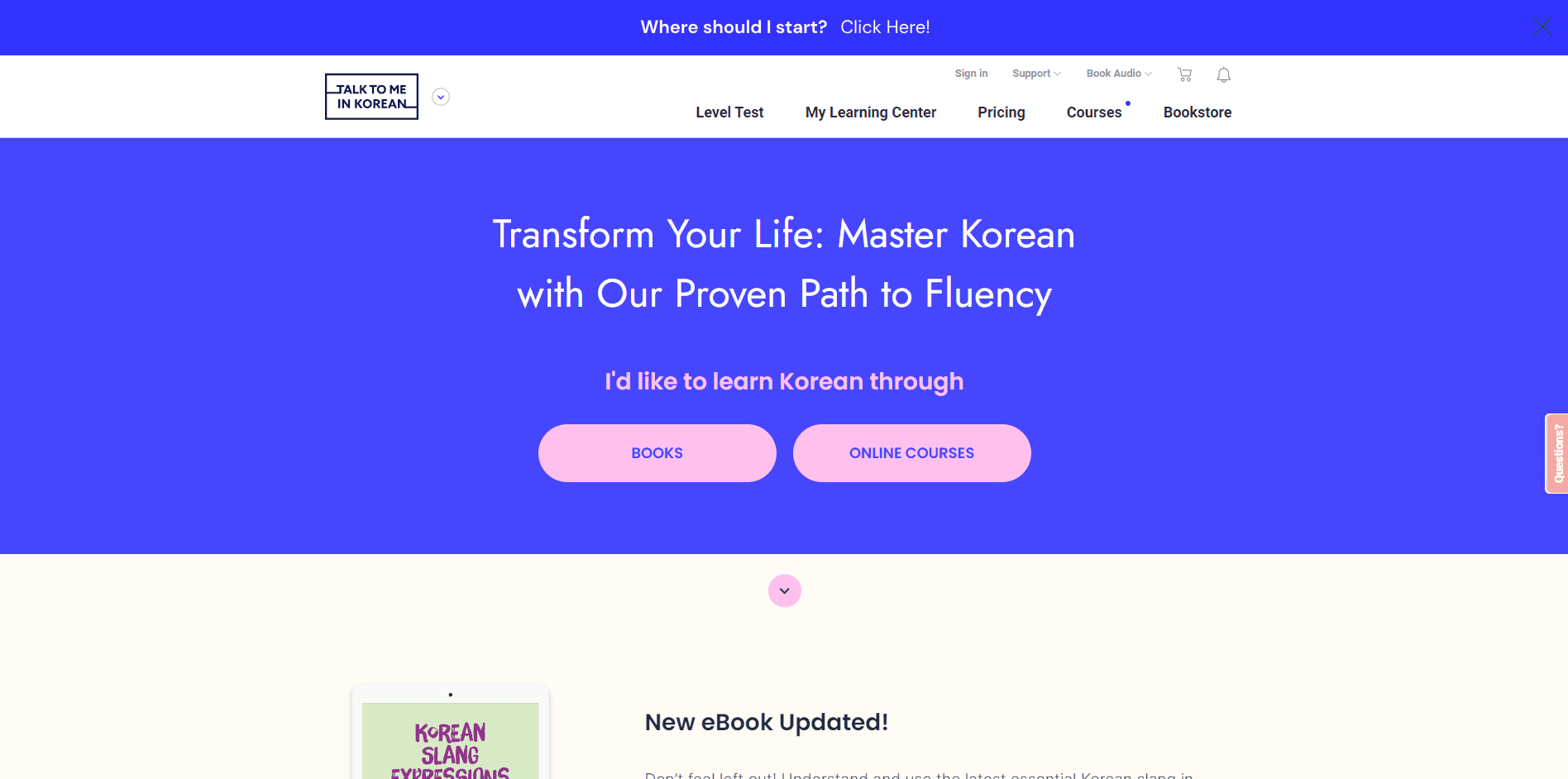 TALK TO ME IN KOREAN - 프로젝트 이미지